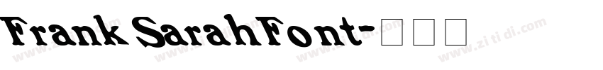 Frank Sarah Font字体转换